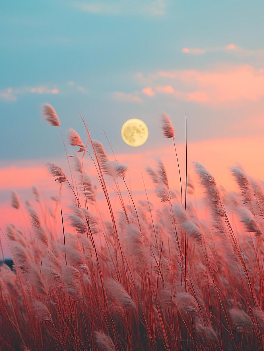 芦苇与月亮